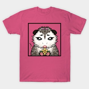 Cute opossum with daffodil T-Shirt